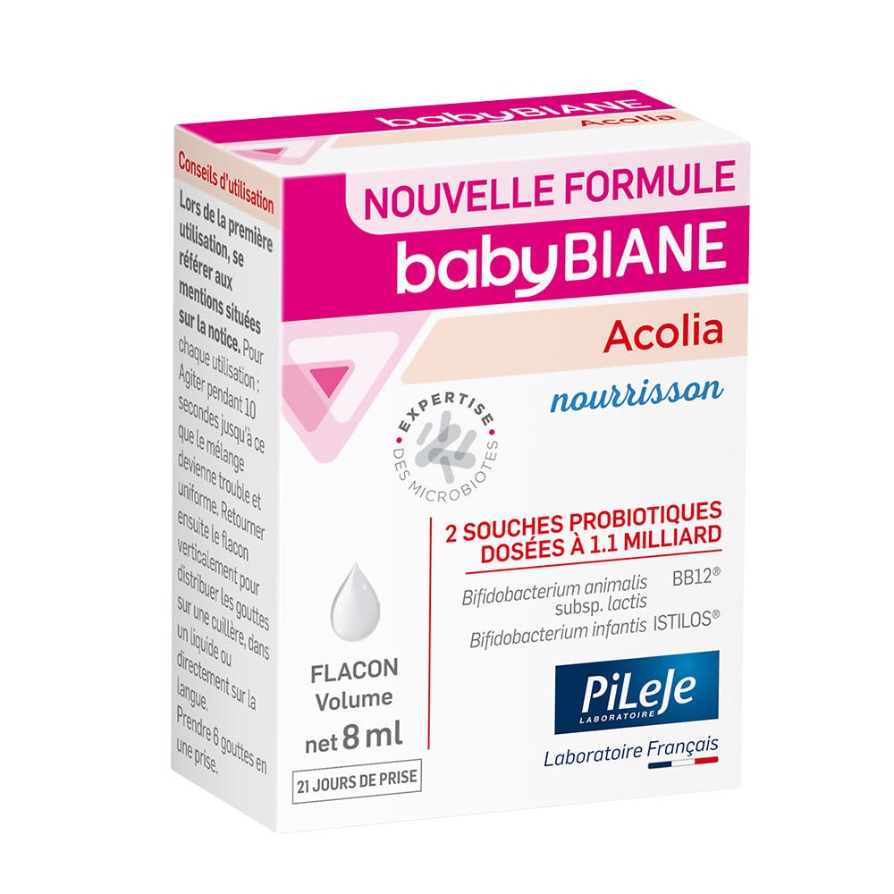 Pileje Babybiane Acolia lactante 8 ml
