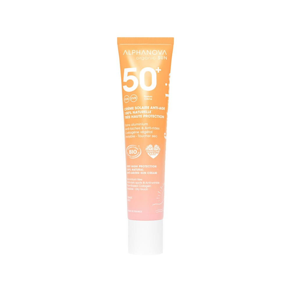 Alphanova Organic Sun Crema solar antiedad antioxidante SPF50+ 40 g