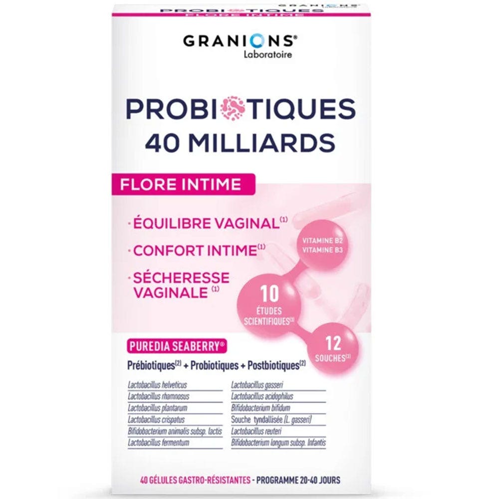 Granions Probióticos flora íntima 40 cápsulas