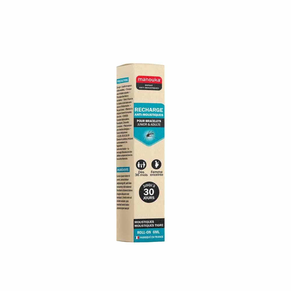 Manouka Antimosquitos recarga pulsera y bola Dès 36 Mois 6ml