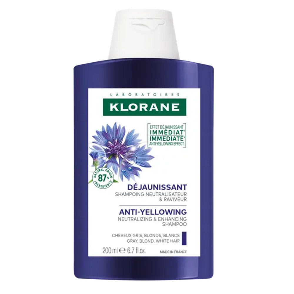 Klorane Champú neutralizador de reflejos amarillos reavivador 200 ml