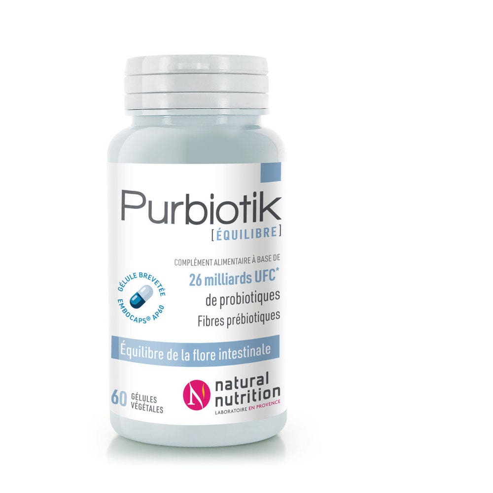 Natural Nutrition Equilibrio Purbiotik 60 comprimidos