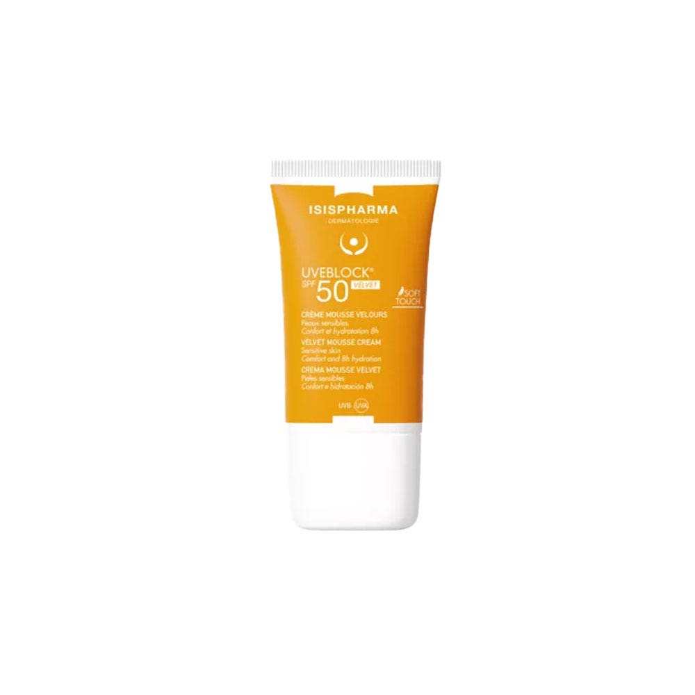 Isispharma Uveblock Crema mousse aterciopelada SPF50 40 ml