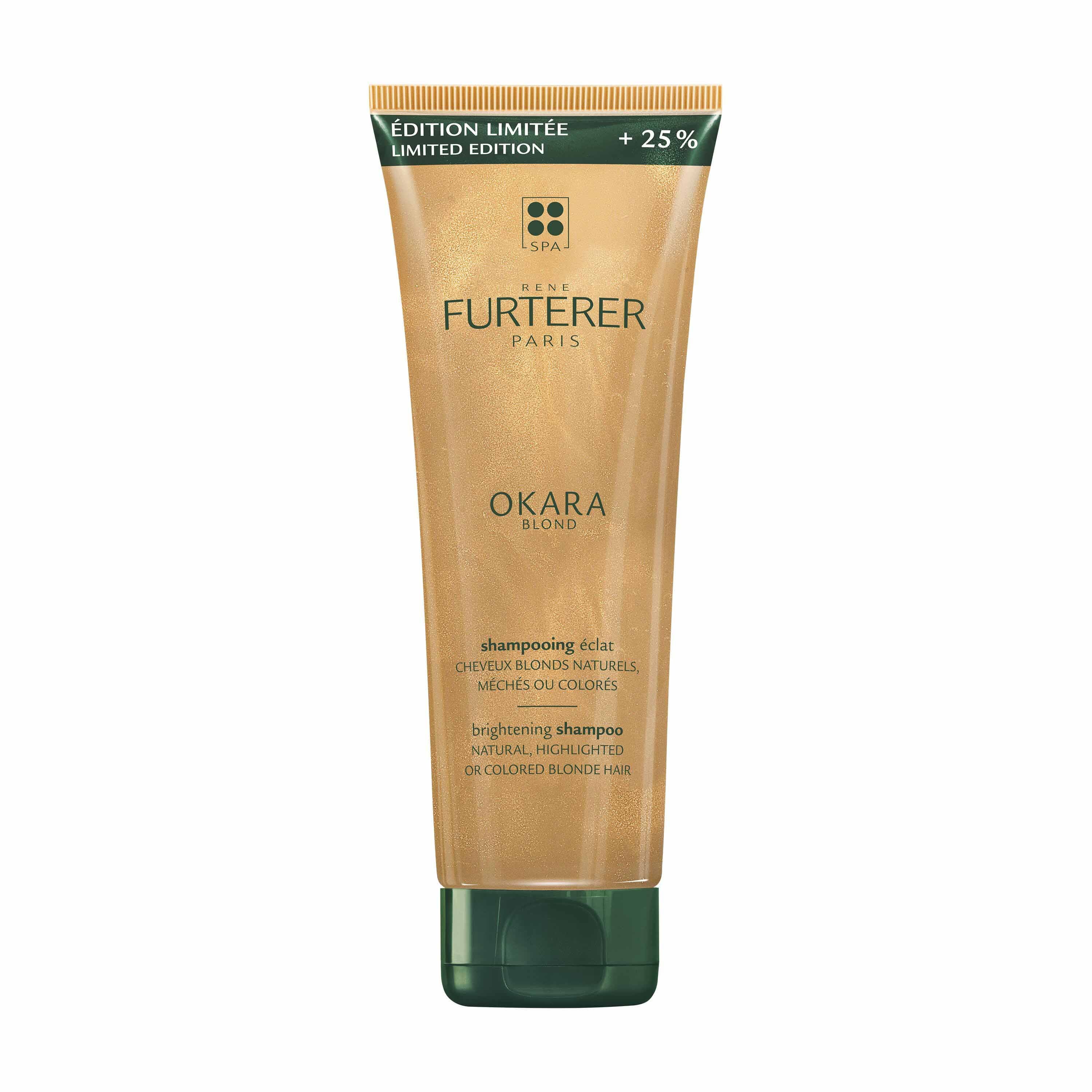 René Furterer Okara Champú brillo cabello rubio natural, con mechas o teñido 250 ml