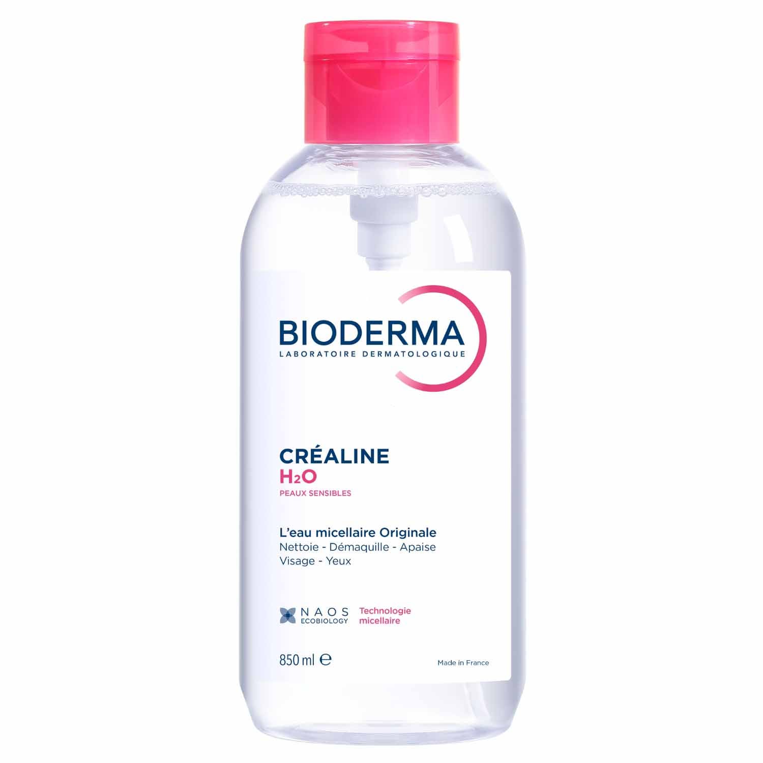 Bioderma Crealine Agua micelar desmaquillante H2O piel sensible 850 ml