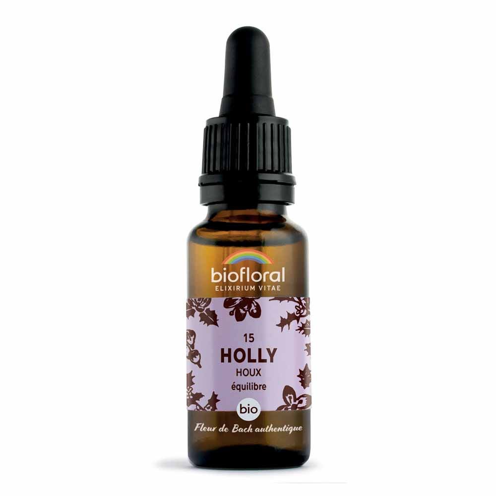 Biofloral Fleurs de Bach n°15 acebo bio Demeter 20 ml