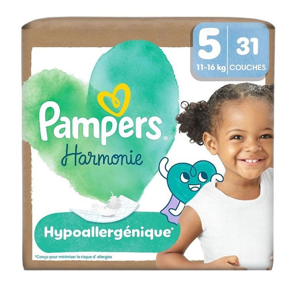 Pampers Harmonie Pañales Talla 5 (11-16kg) 31 unidades
