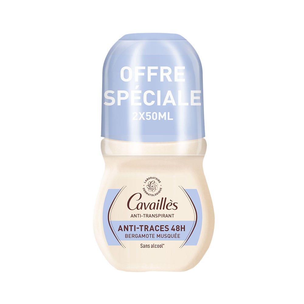 Cavaillès Absorb + Desodorante Absorb+ 48h Roll-on 2x50ml