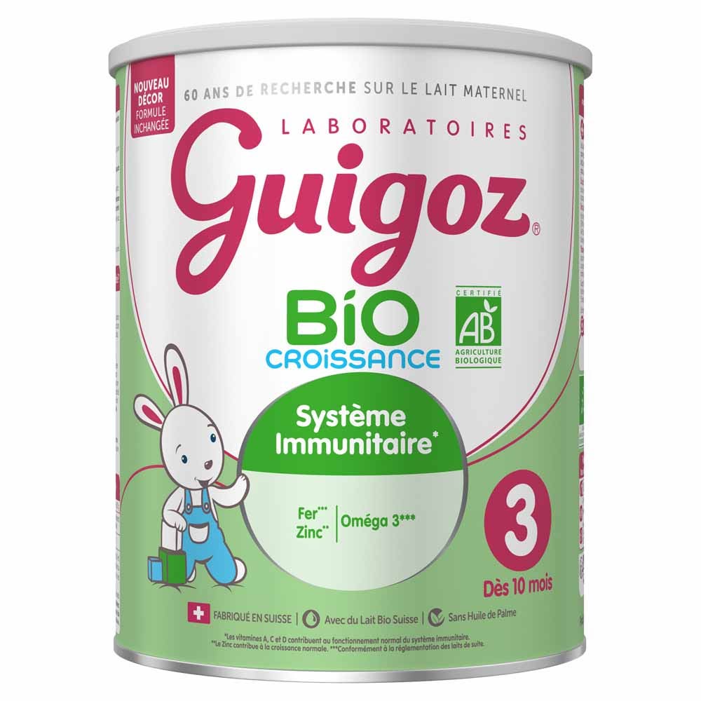 Guigoz Ecológica Leche en polvo crecimiento 3 de 10 meses a 3 años 800 g