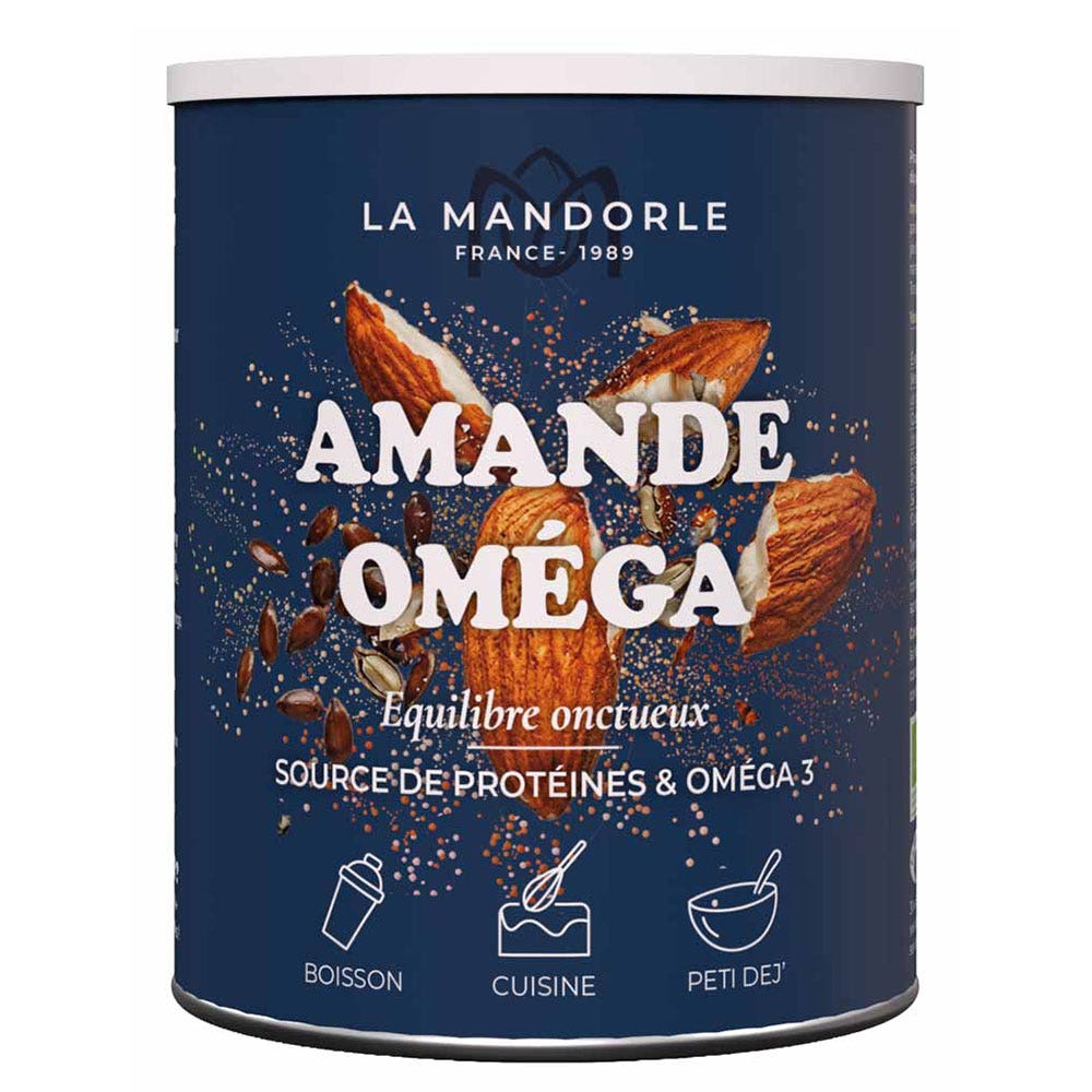 La Mandorle Amande omega en polvo proteínas y omega 3 400 g