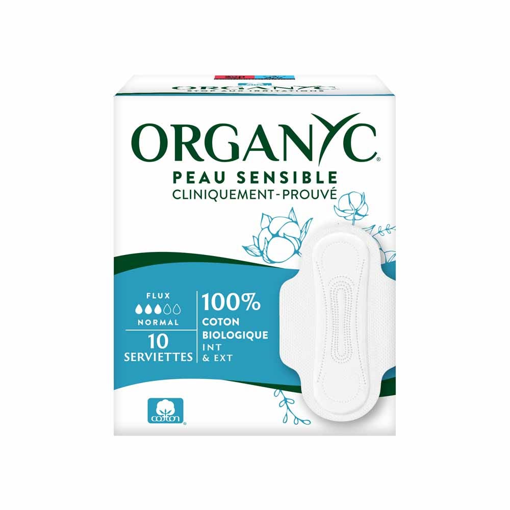 Organyc Toallas 100% algodón orgánico Normal x10