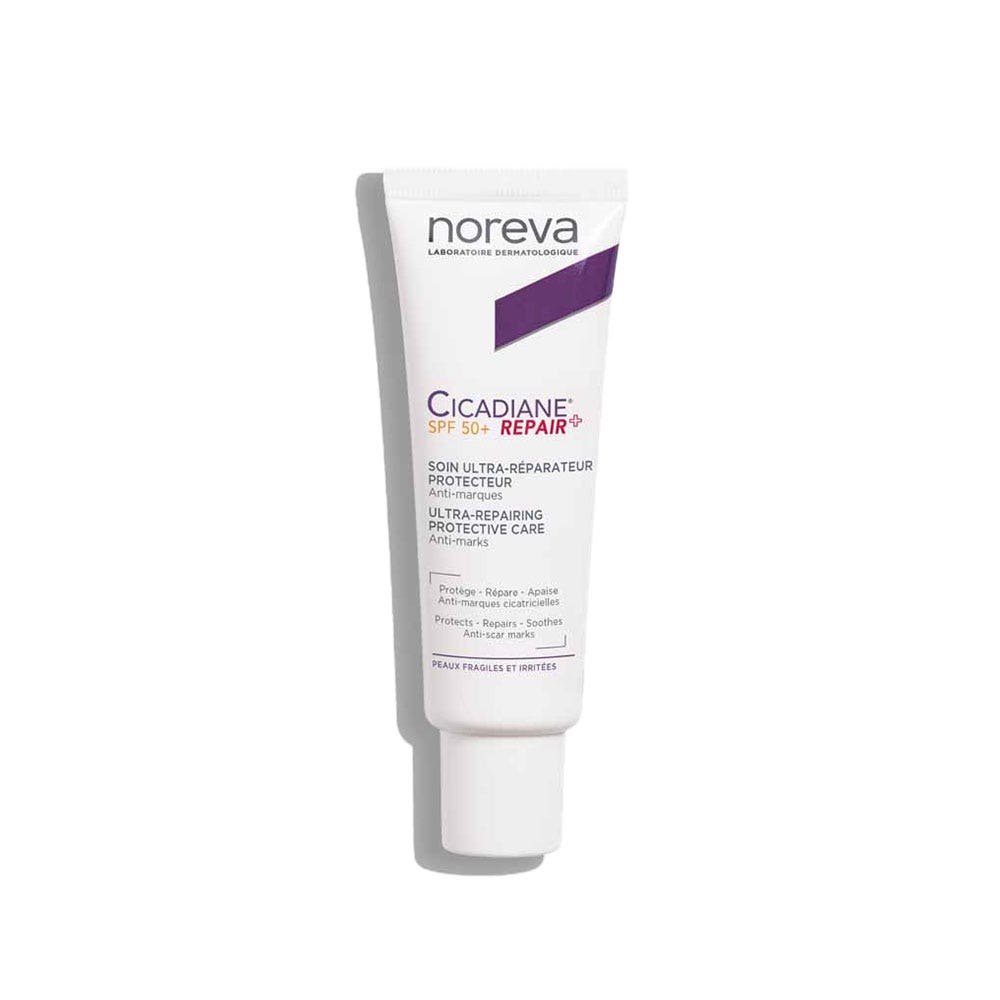 Noreva Cicadiane Repair+ crema cuidado ultra reparadora protectora SPF50+ 40 ml