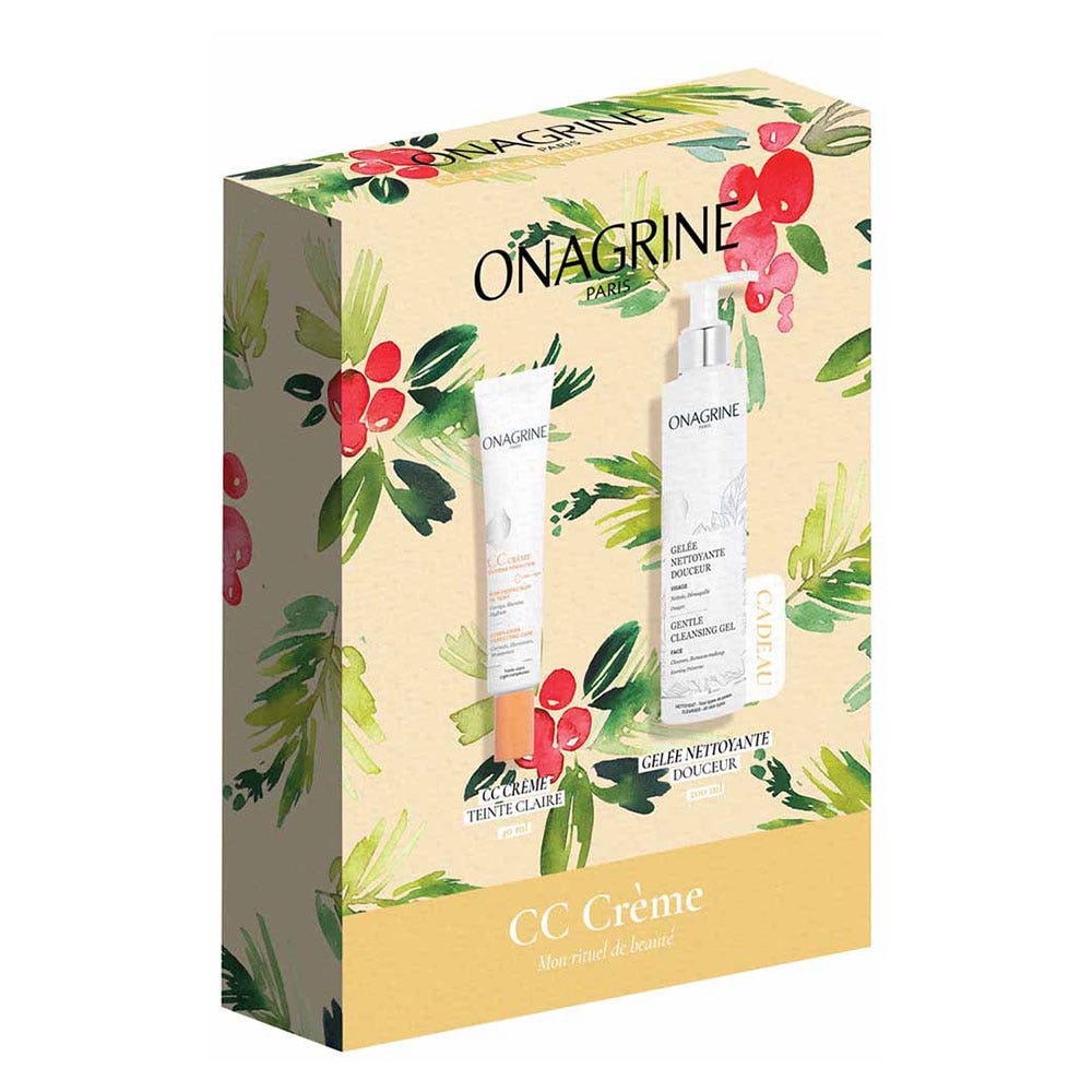 Onagrine Pack CC Crema 40 ml y Gel Limpiador Suavidad Regalo 200 ml CLARO