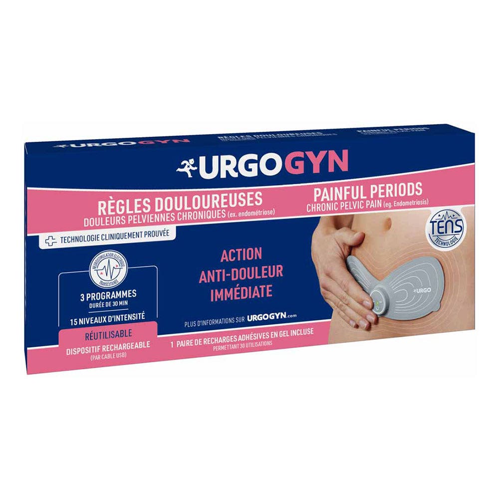 Urgo Urgogyn Parche electroterapia reglas dolorosas recargable