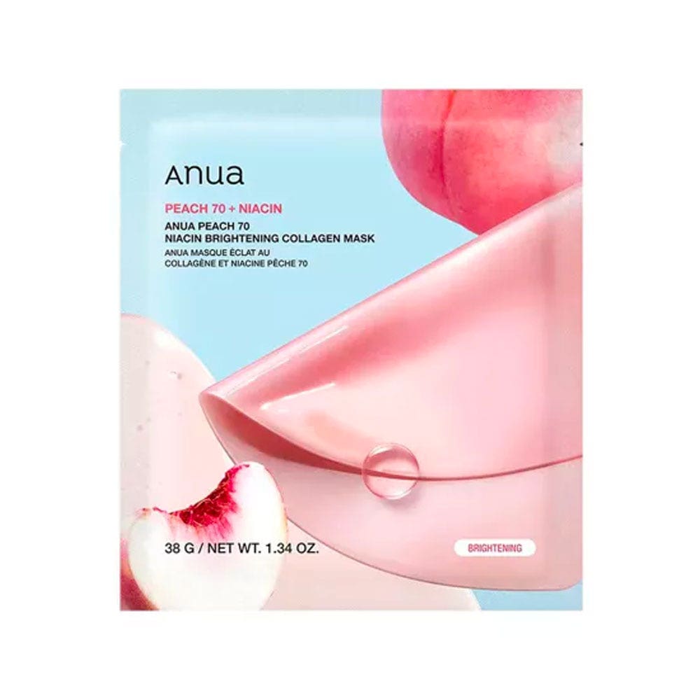 Anua Peach 70 niacina mascarilla iluminadora de colágeno 152 g