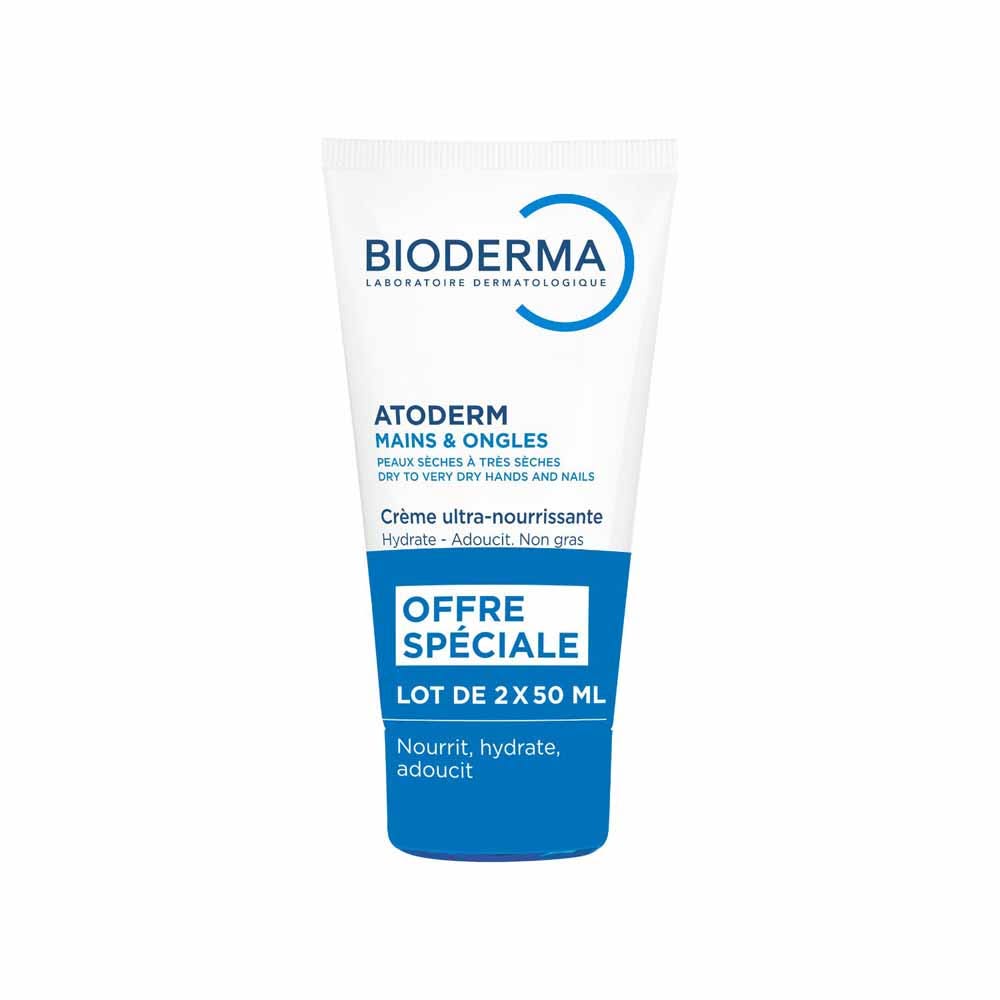 Bioderma Atoderm Crema ultranutritiva manos secas y muy secas 2x50ml