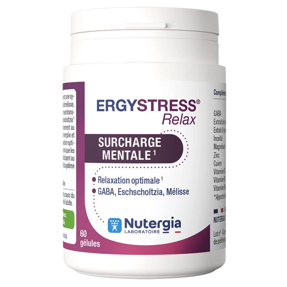 Nutergia Ergystress sobrecarga mental 60 cápsulas
