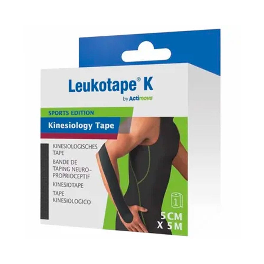 Actimove Leukotape® Venda adhesiva elástica 5mx5cm negra 1 unidad