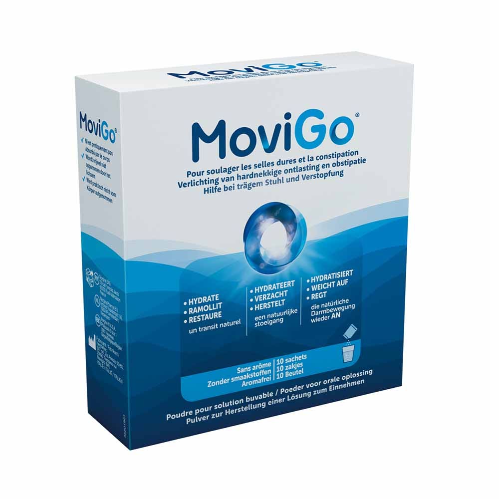 MoviGo Polvo para solución oral para aliviar el estreñimiento 10 sobres