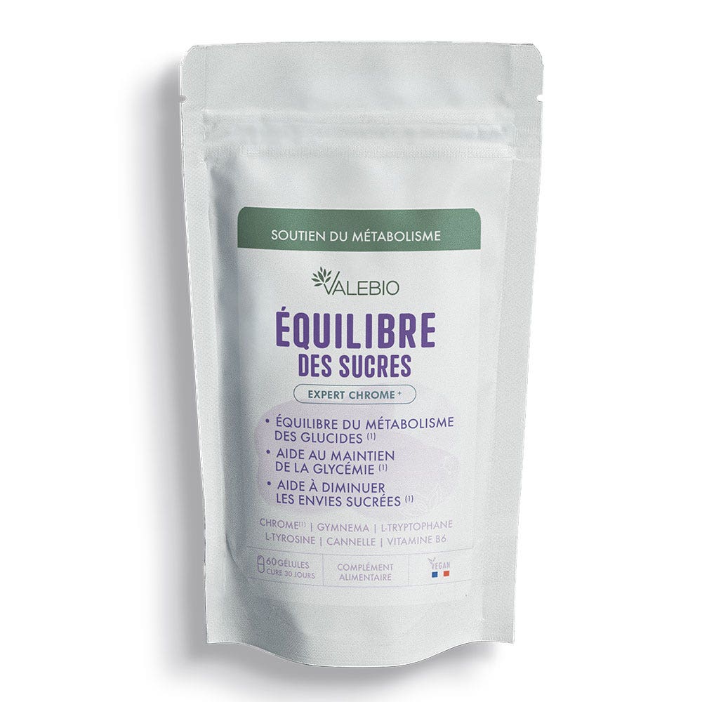 Valebio Equilibre de los azúcares sobres de 60 cápsulas