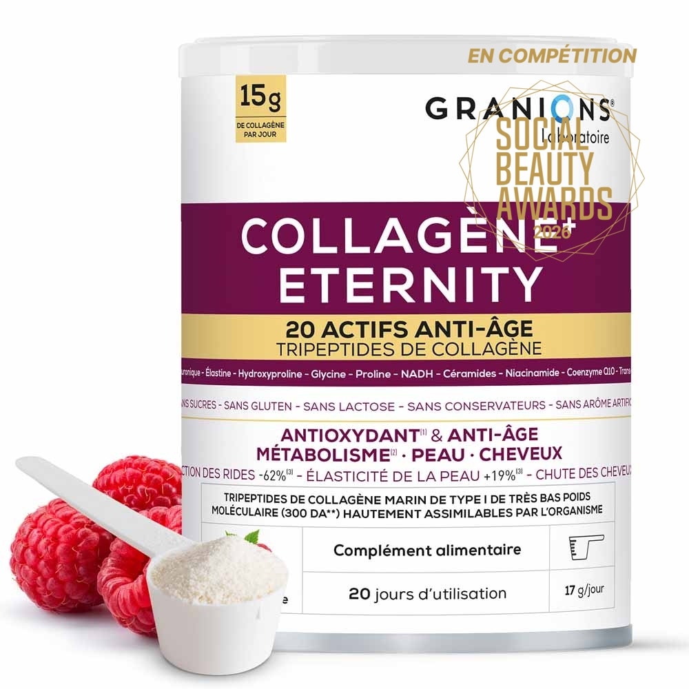 Granions Colágeno Eternity sabor frambuesa 343 g