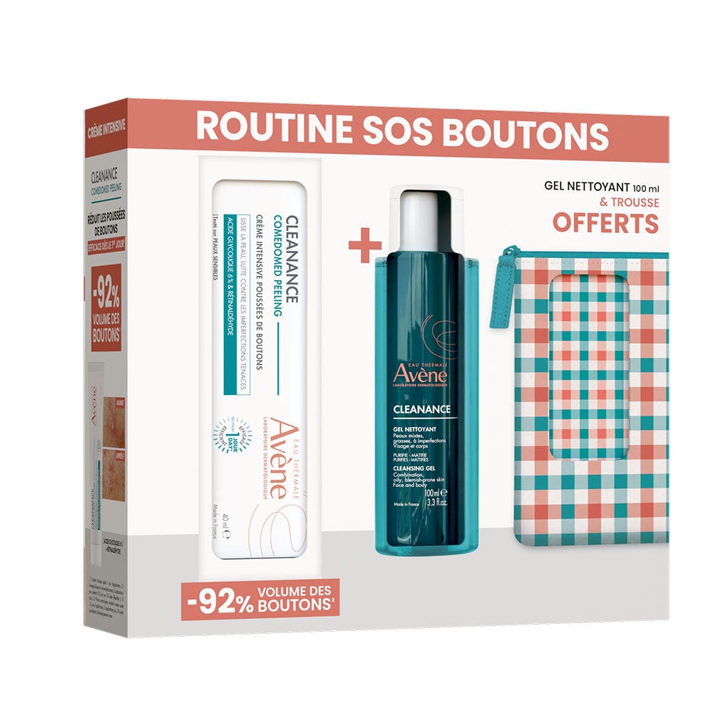 Avène Cleanance Coffret SOS granos Comedomed peeling