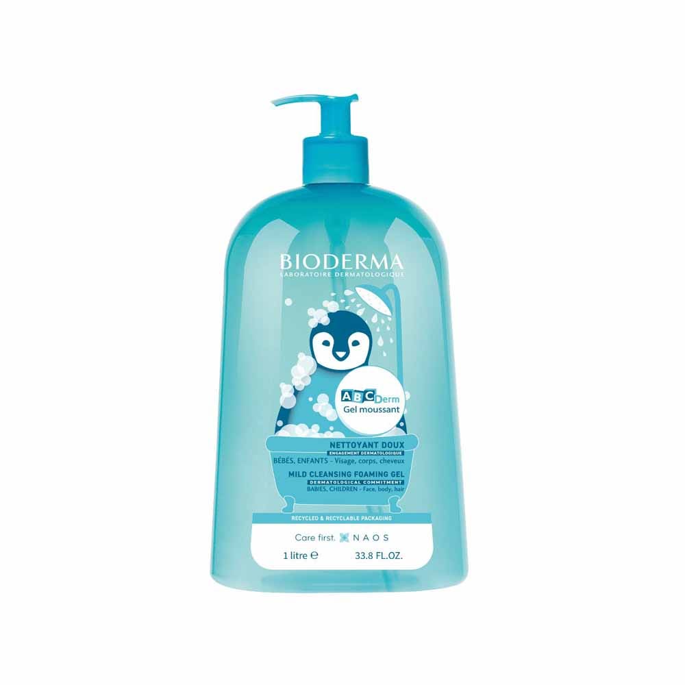 Bioderma Abcderm Gel ducha espumoso infantil y bebés 1L