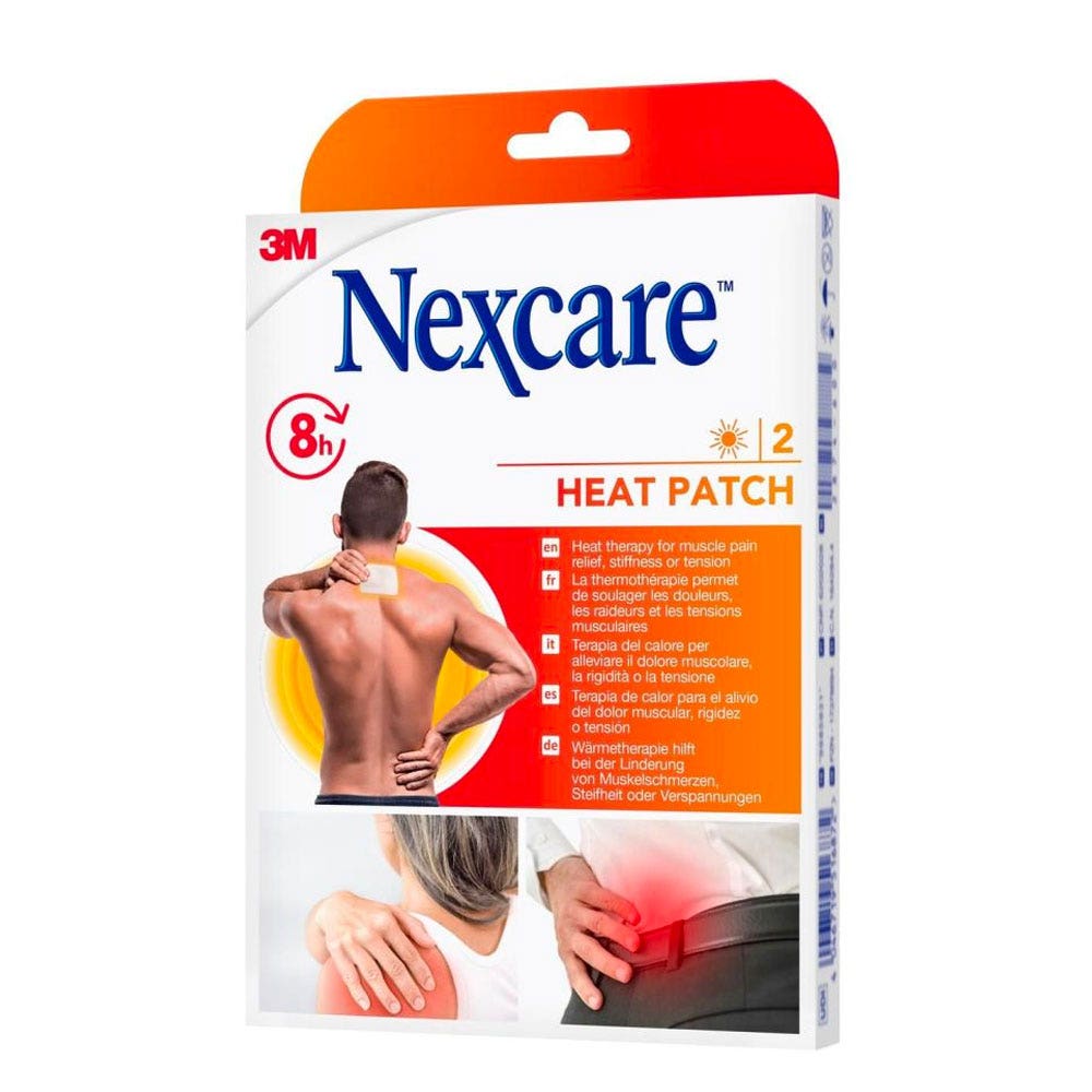 Nexcare HeatPatch parches calor espalda cuello hombro 2 x