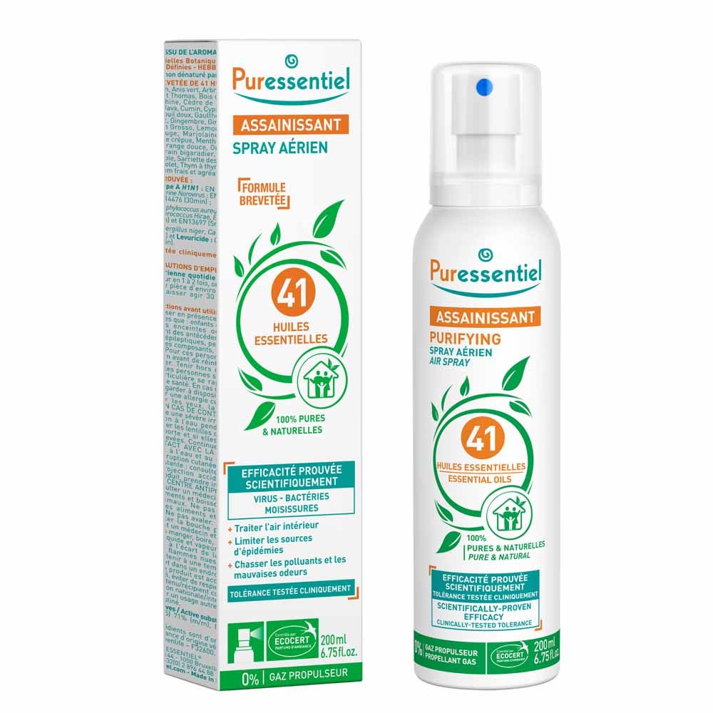 Puressentiel Saneamiento Spray aéreo con 41 aceites esenciales 200 ml