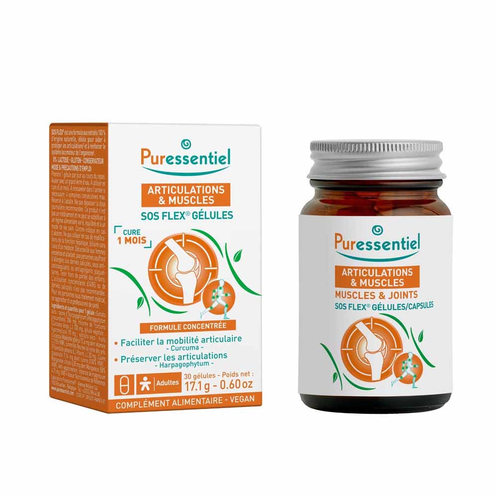 Puressentiel Articulaciones y Músculos S.O.S Flex 30 cápsulas
