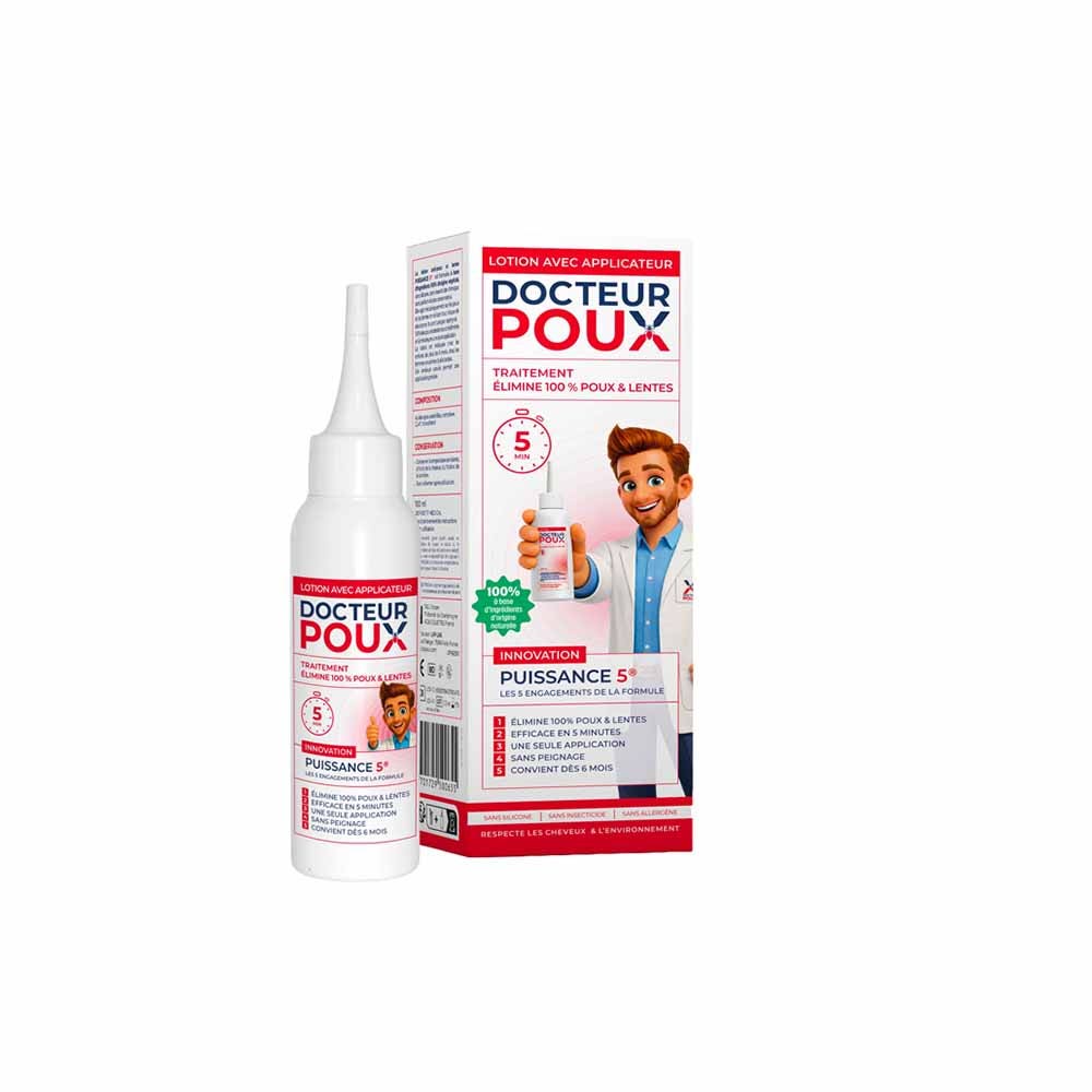 Docteur Poux Lotion antipiojos con aplicador potencia 5 100 ml