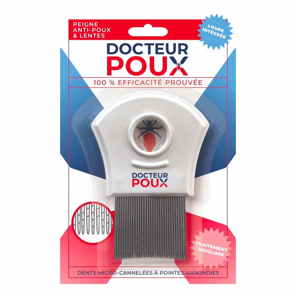 Docteur Poux Peigne metal precisión antipiojos 1 x 1 unidad
