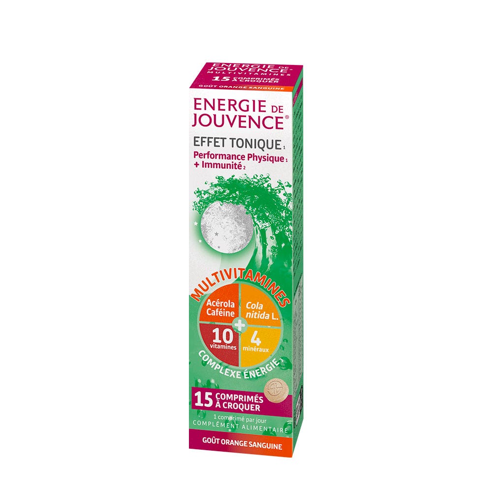 Jouvence Energie efecto tónico x15 comprimidos masticables