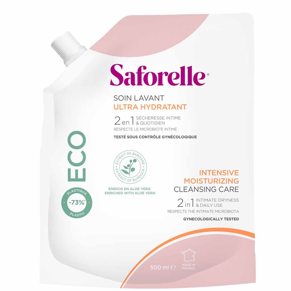 Saforelle Gel lavante ultra hidratante eco-recarga especial sequedad 400 ml