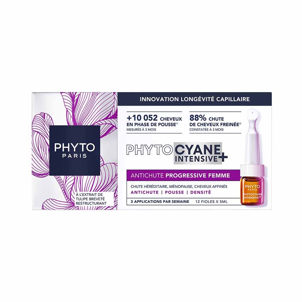 Phyto Paris Phytocyne Phytocyane Intensive+ anticaída progresiva mujer 12 ampollas