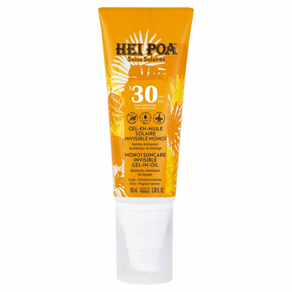 Hei Poa Solares Gel-aceite corporal Invisible SPF30 150 ml