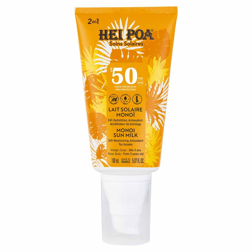 Hei Poa Solares Loción solar SPF50 150 ml