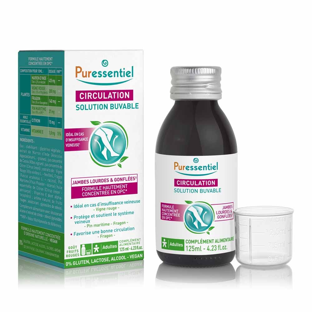 Puressentiel Circulación Solución bebible 125 ml