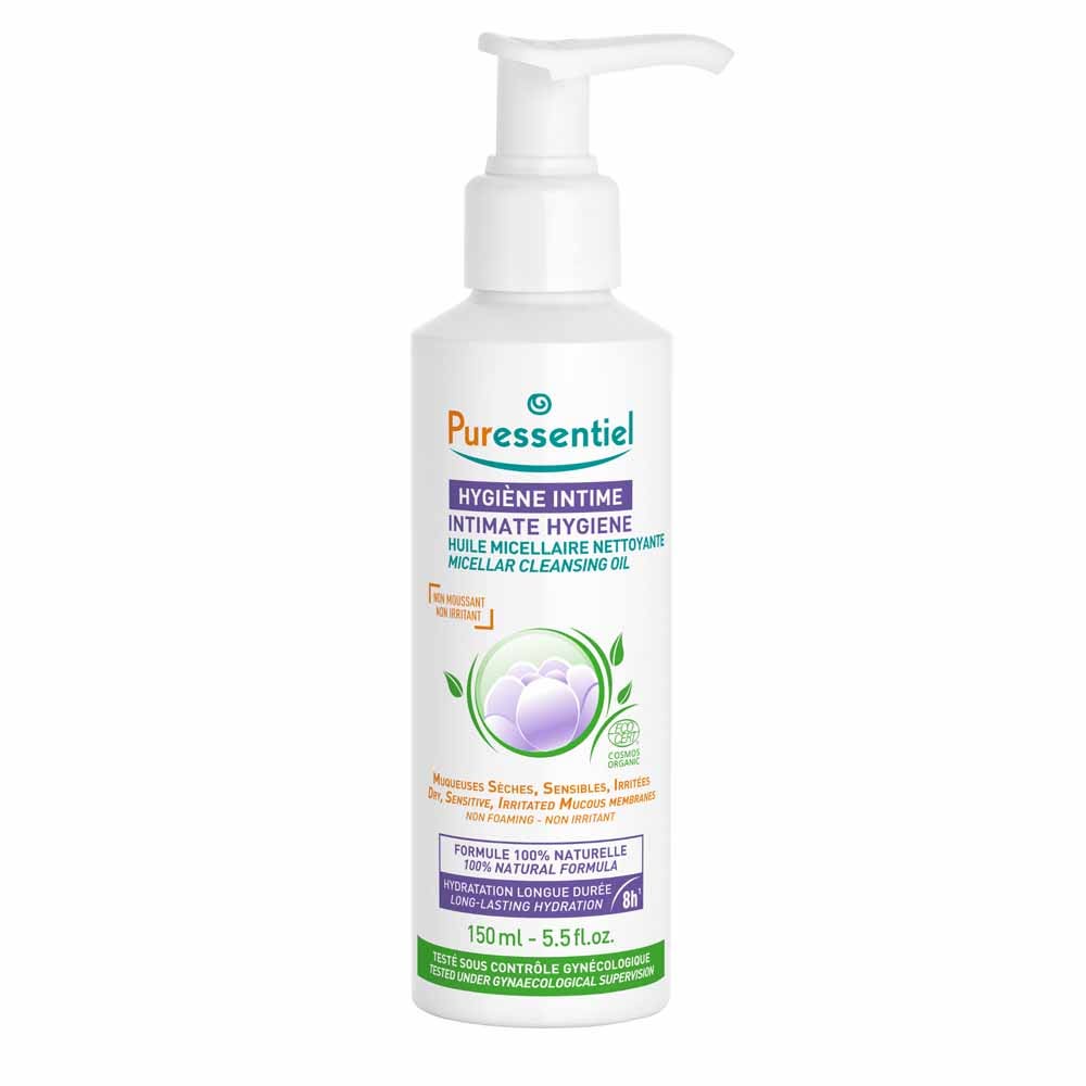 Puressentiel Higiene Íntima Aceite Limpiador Seco Ecológico para la Higiene Íntima 150 ml