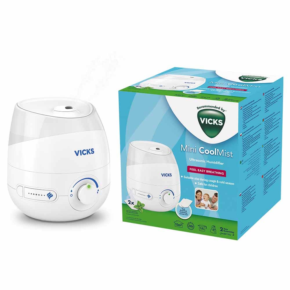 Vicks Humidificador de niebla fría ultrasónico Mini