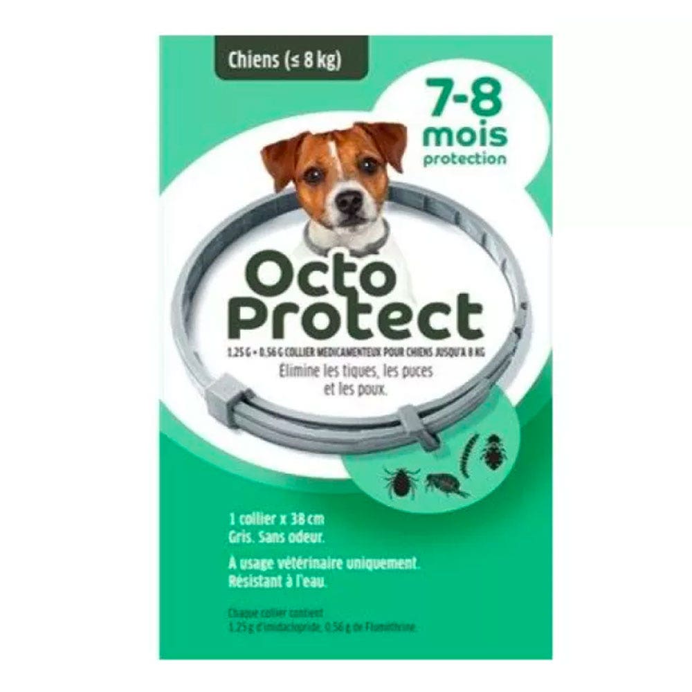 OctoProtect Collar para perros pequeños garrapatas, pulgas y piojos 1 x