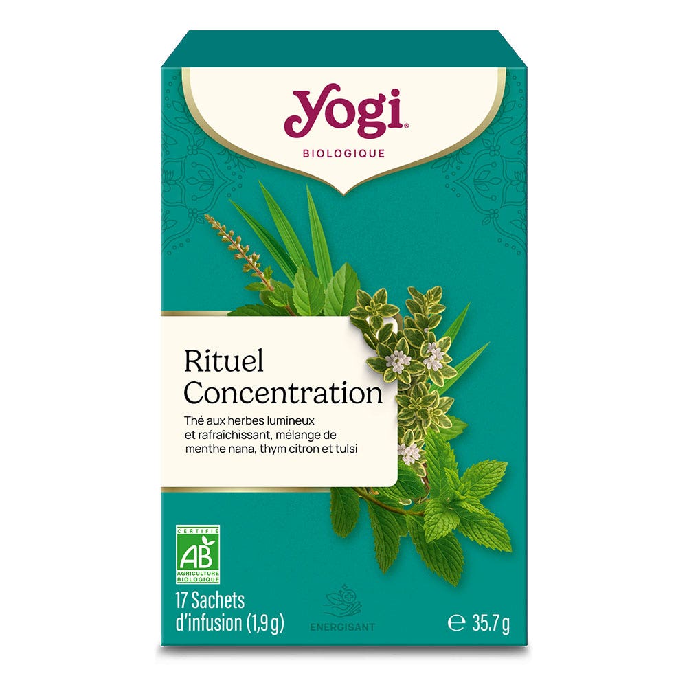 Yogi Tea Menthe concentración 17 sobres