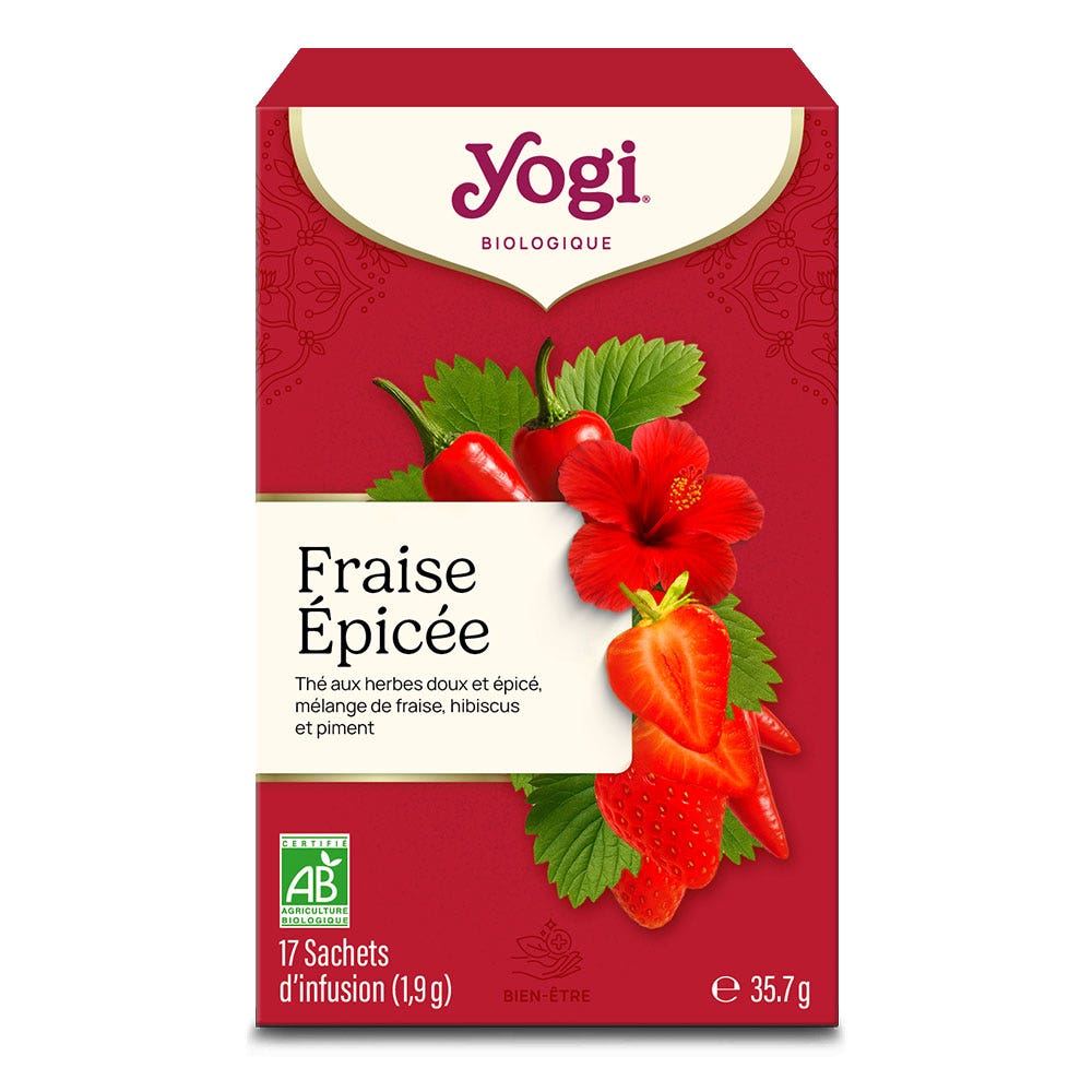 Yogi Tea Fresa especiada 17 sobres