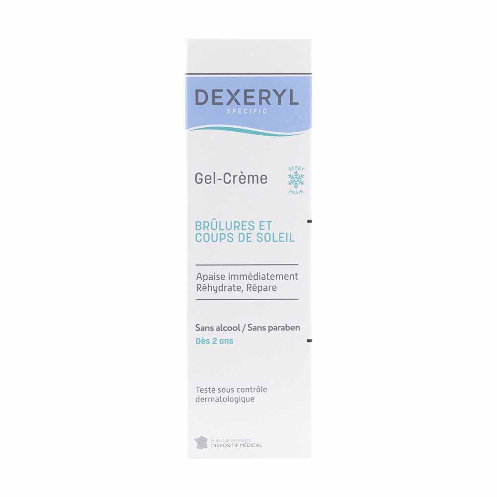 Dexeryl Gel-crema calmante para quemaduras y piel dañada por el sol 50 g