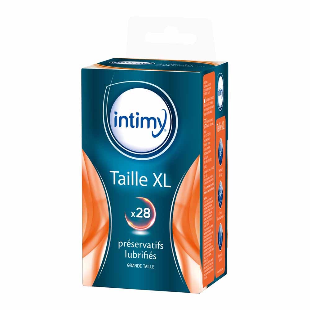 Intimy Preservativos lubricados tamaño XL x28