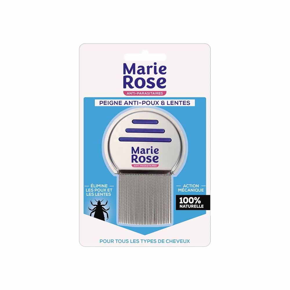 Marie Rose Peine Antipiojos y Liendres Dientes estriados Todo tipo de cabello