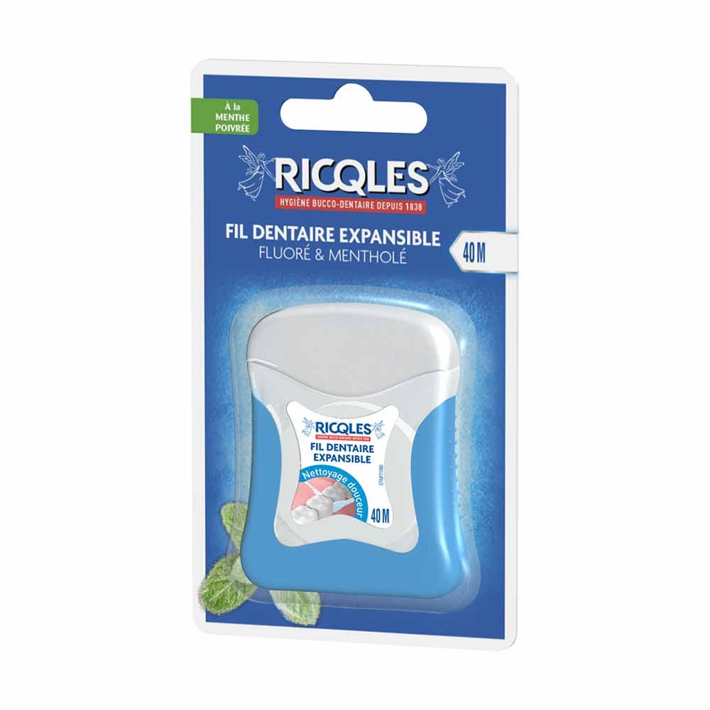 Ricqles Alambre dental extensible 40m Sabor a menta