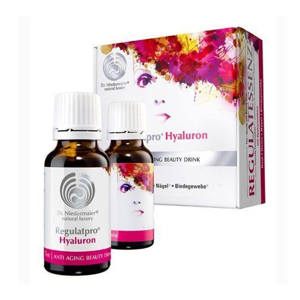 Regulatpro Ácido hialurónico con hialuronato vegetal piel pelo uñas 20 frascos de 20 ml