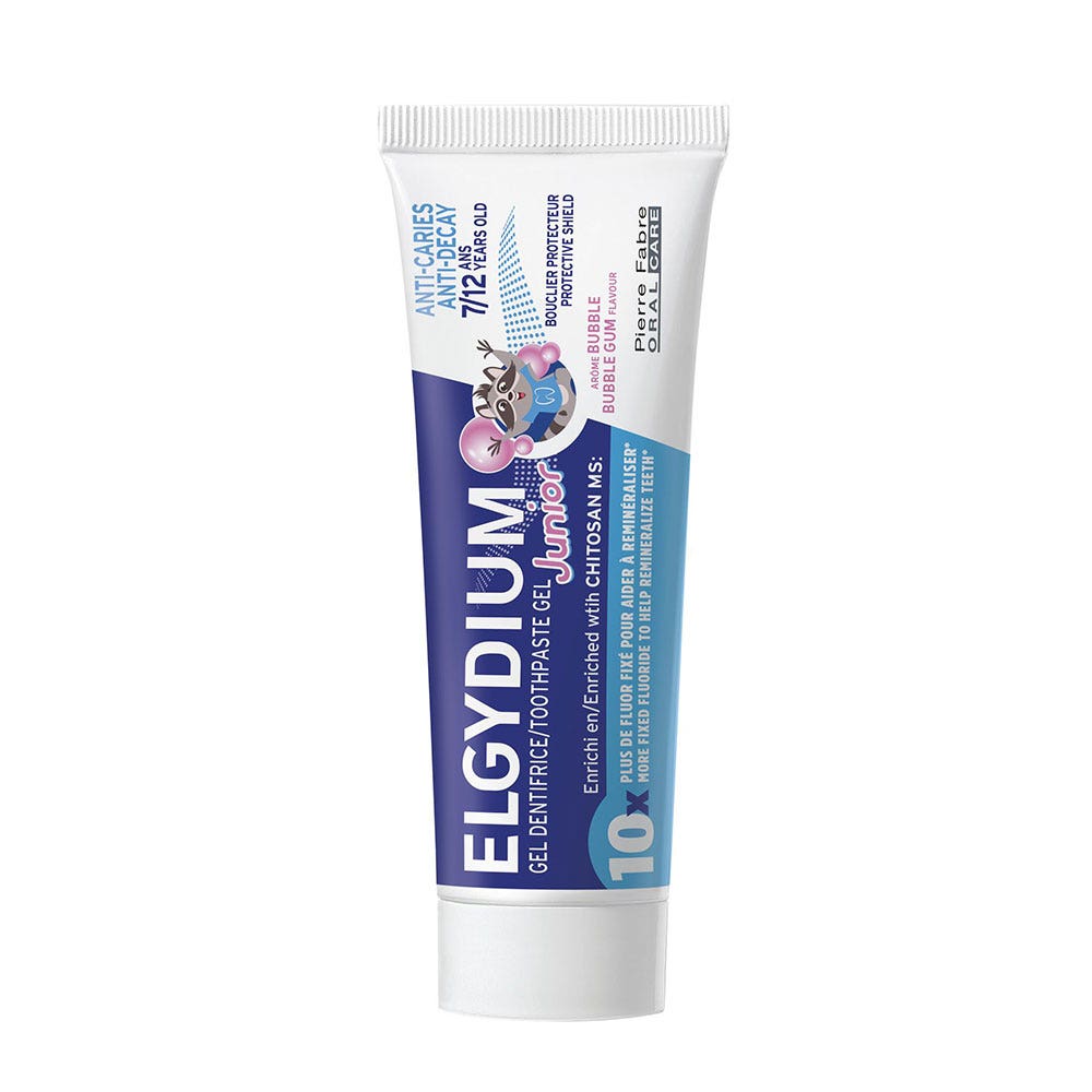 Elgydium Gel dentífrico junior 7/12 años aroma burbuja 50 ml
