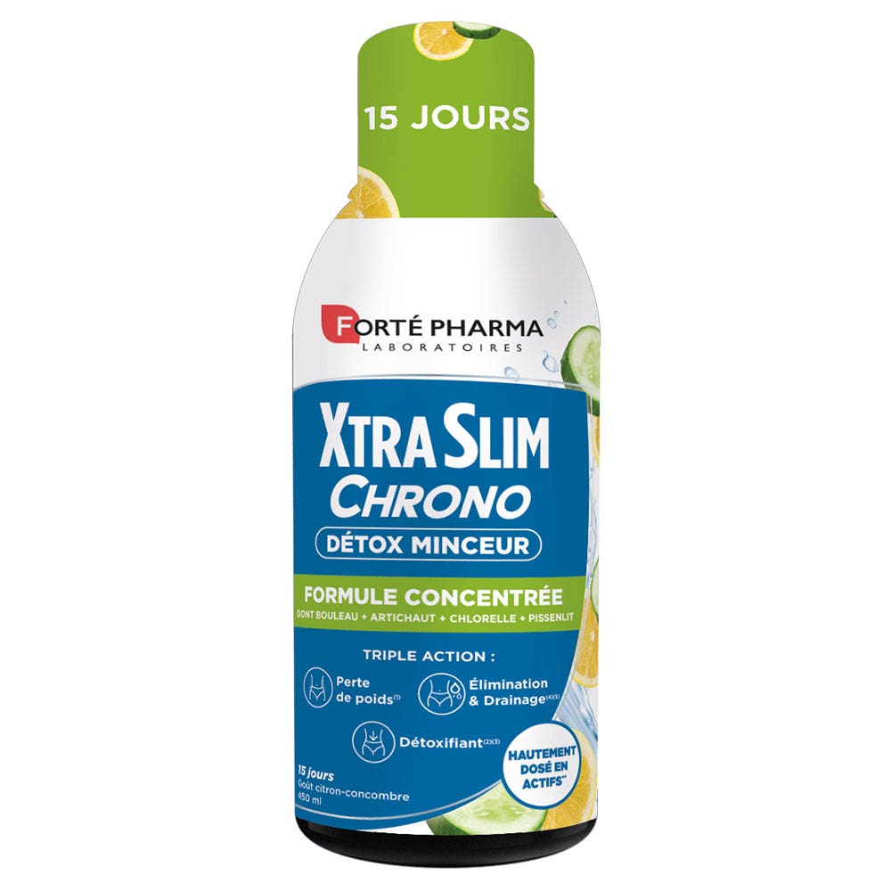 Forté Pharma XtraSlim Chrono Detox pérdida de peso 450 ml